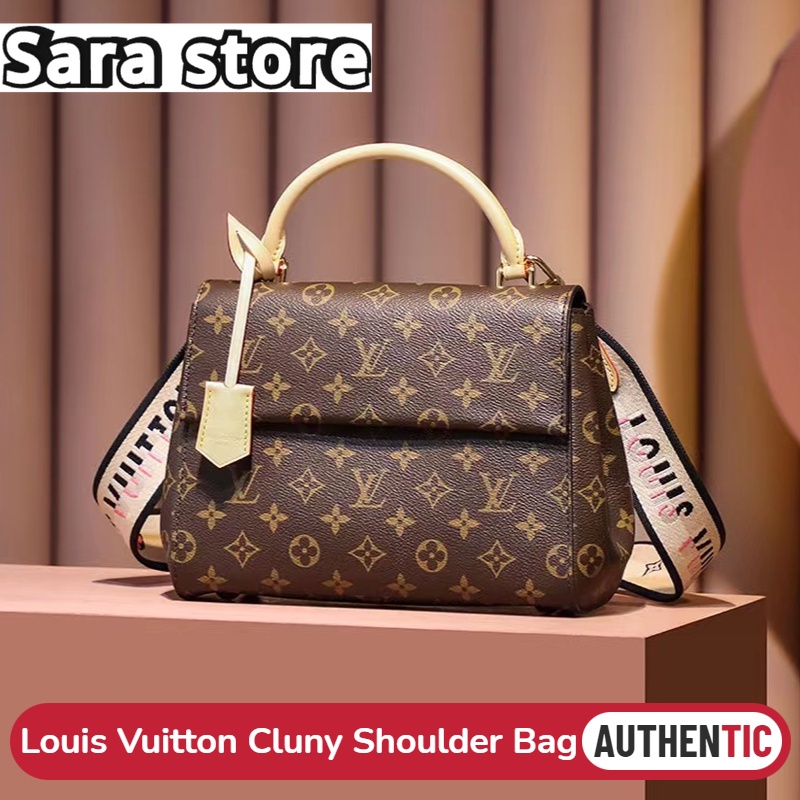 หลุยส์วิตตอง Louis Vuitton กระเป๋ารุ่น Cluny Shoulder Bag Monogram สายสะพายถอดได้