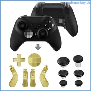 Wu ปุ่มทริกเกอร์ปุ่มกด โลหะ คุณภาพสูง สําหรับ XboxOneElite Controller Series 2 ปรับปรุงประสบการณ์การเล่นเกมของคุณ