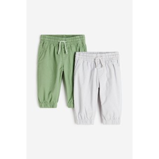 H&amp;M  Boy 2-pack cotton twill joggers 1150044_1