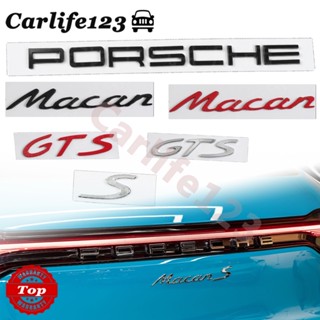 สติกเกอร์ตราสัญลักษณ์ ดัดแปลง สําหรับติดตกแต่งท้ายรถยนต์ Porsche S logo Macan GTS