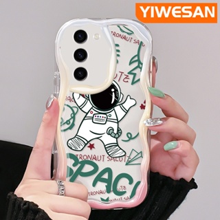 เคสโทรศัพท์มือถือแบบนิ่ม ใส กันกระแทก ลายการ์ตูนนักบินอวกาศ สําหรับ Samsung S23 Plus S23 Ultra