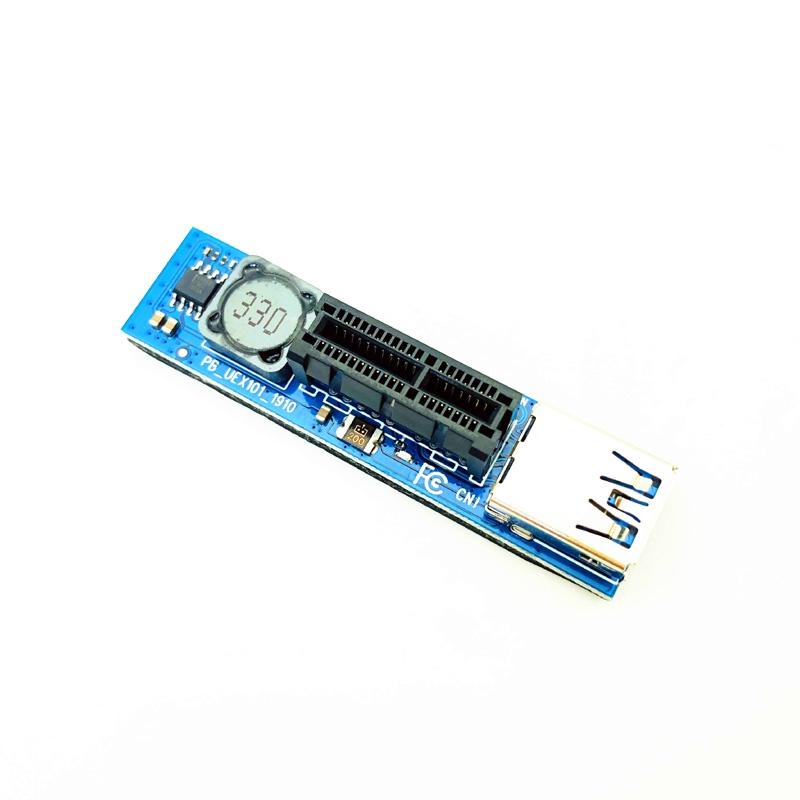 อะแดปเตอร์การ์ดไรเซอร์ ต่อขยาย PCI-E Riser Mini PCIE เป็น PCI-E X1 SATA พร้อมสายเคเบิลต่อขยาย USB 30 ซม.