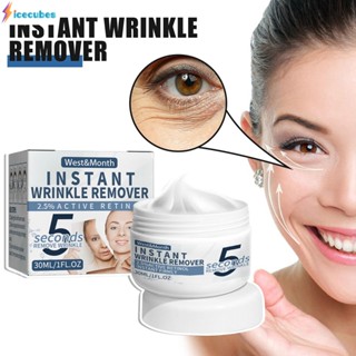 Retinol Instant Wrinkle Remover ครีมทาหน้าต่อต้านริ้วรอยยกกระชับให้ความชุ่มชื้น Fade Fine Lines Skin Care ครีมบำรุงผิวหน้า 30ml ICECUBES