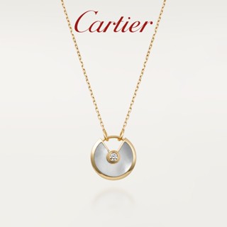 [พร้อมกล่องบรรจุภัณฑ์] พร้อมส่ง Cartier Amulette Series สร้อยคอเพชร สีโรสโกลด์ ขนาดเล็ก