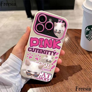 เคสโทรศัพท์มือถือ ซิลิโคนนิ่ม ลายแมวเผ็ดหวาน สไตล์ใหม่ สําหรับ Iphone 14promax 13pro 12 11 7p ZSAV