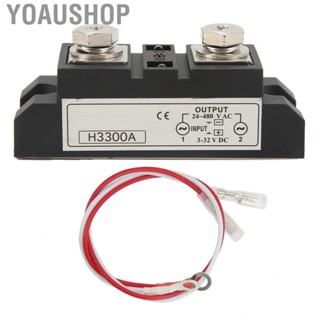 Yoaushop Industrial DC To AC State Relay With  3‑32V Input 24‑480V Output