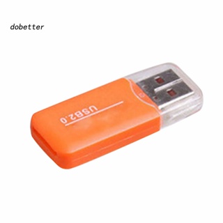 &lt;Dobetter&gt; อะแดปเตอร์การ์ดรีดเดอร์ดิจิทัล Mini USB 20 TF Micro Security สําหรับแล็ปท็อป