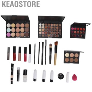 Keaostore Makeup Kit  Easy Color  Lip Gloss Multipurpose with Cosmetic Bag for Daily Use Girls