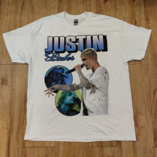 JUSTIN BIEBER WORLD TOUR DTG (DIGITAL TO GARMENT) GILDAN ULTRA สกรีนดิจิตอล สีคมชัด