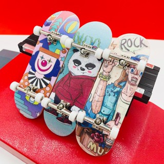 Fingerboarding DIY สกูตเตอร์ฟิงเกอร์บอร์ด ล้อแบริ่ง โลหะผสม ของเล่นเด็ก แป้นเหยียบเมเปิ้ล