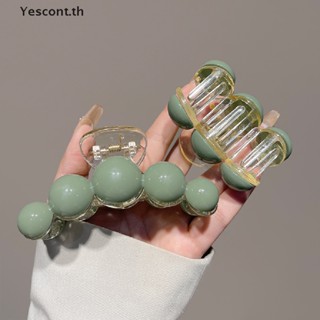 Yescont กิ๊บติดผม ประดับไข่มุก สีเขียว สําหรับจัดแต่งทรงผม