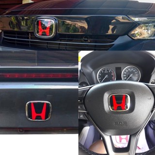 ปลอกกุญแจ Logo H แดง Honda City Turbo (Sedan 4 ประตู)2020-ปัจจุบัน H แดง, H ดำแดง