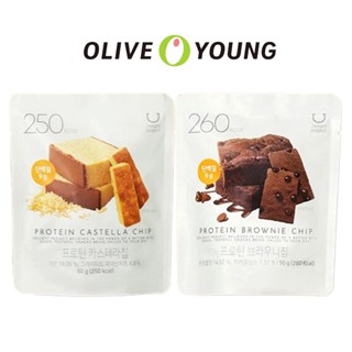 [Olive Young] Delight Project / Protein Castella Chip 50g, โปรตีนบราวนี่ชิป 50 กรัม