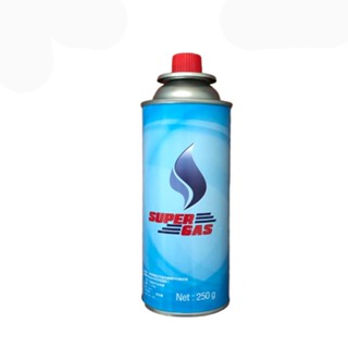 Gas แก๊สกระป๋อง SUPER GAS 🔥 ความจุก๊าซ 250 กรัม ใช้ได้ยาวนานต่อเนื่อง 2-3 ชั่วโมง ประหยัด