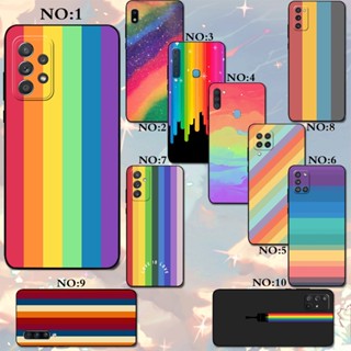 เคสโทรศัพท์มือถือ ซิลิโคน TPU กันกระแทก สีรุ้ง สําหรับ Samsung S22 S23 PLUS ULTRA 5G