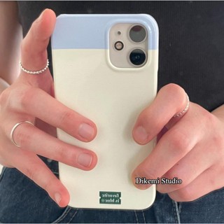 เคสโทรศัพท์มือถือ PC แบบแข็ง ลายเย็บติดกัน สไตล์เกาหลี สําหรับ Iphone 14pro 13promax 13 12 11 xsmax xr