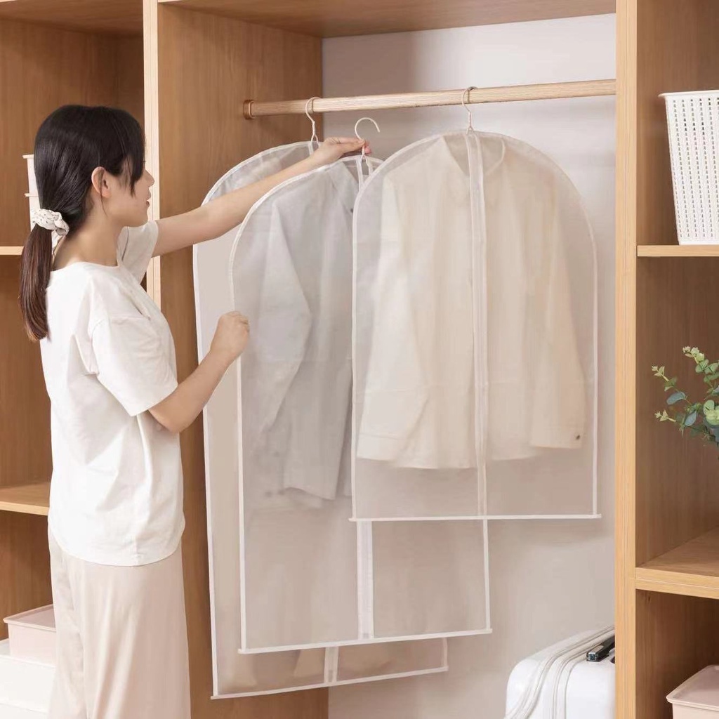 ถุงคลุมเสื้อ  ถุงคลุมสูท  สำหรับกันฝุ่นเกาะเสื้อผ้า