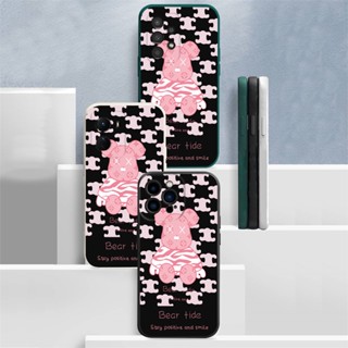 เคสโทรศัพท์มือถือ ซิลิโคนนุ่ม ลายหมี สีชมพู สําหรับ Huawei P30 Lite Nova 5T Nova 3i Nova 7i Y6P Y7A Y6 Pro Y7 Pro 2019 Y9S HOSTR