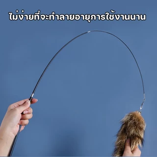 พร้อมส่ง✅ไม้ล่อแมว ของเล่นแมว ของเล่นล่อแมว องเล่นก้านยาว ขยายได้ หาง สําหรับแมว ของเล่นติด