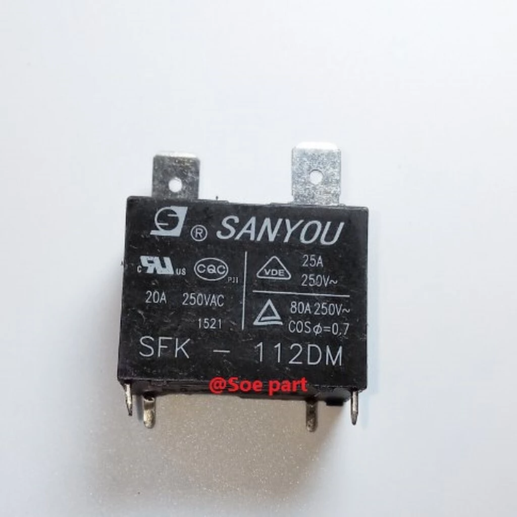 รีเลย์แผงวงจรแอร์ SFK-112DM 20A 4ขา เพื่อใช้งานซ่อมอุปกรณ์ไฟฟ้าต่างๆ