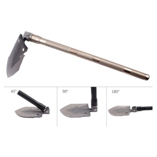 มีดพับ ชุดพลั่ว จอบ ขุดดิน อเนกประสงค์ ถอดด้ามได้ Multifunction Folding Shovel