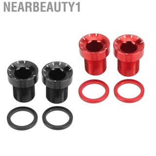 Nearbeauty1 Bike Spline Crank Screw  Bike Crank Screw Fine Thread Aluminium Alloy Light Weight  for Bike for  for DIY