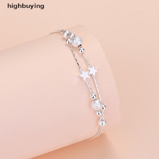 [highbuying] เงิน โชคดี ลูกปัด เสน่ห์ สร้อยข้อมือ สําหรับผู้หญิง โซ่กลม กําไลข้อมือ แฟชั่น คุณภาพ เครื่องประดับ คริสต์มาส ใหม่ พร้อมส่ง