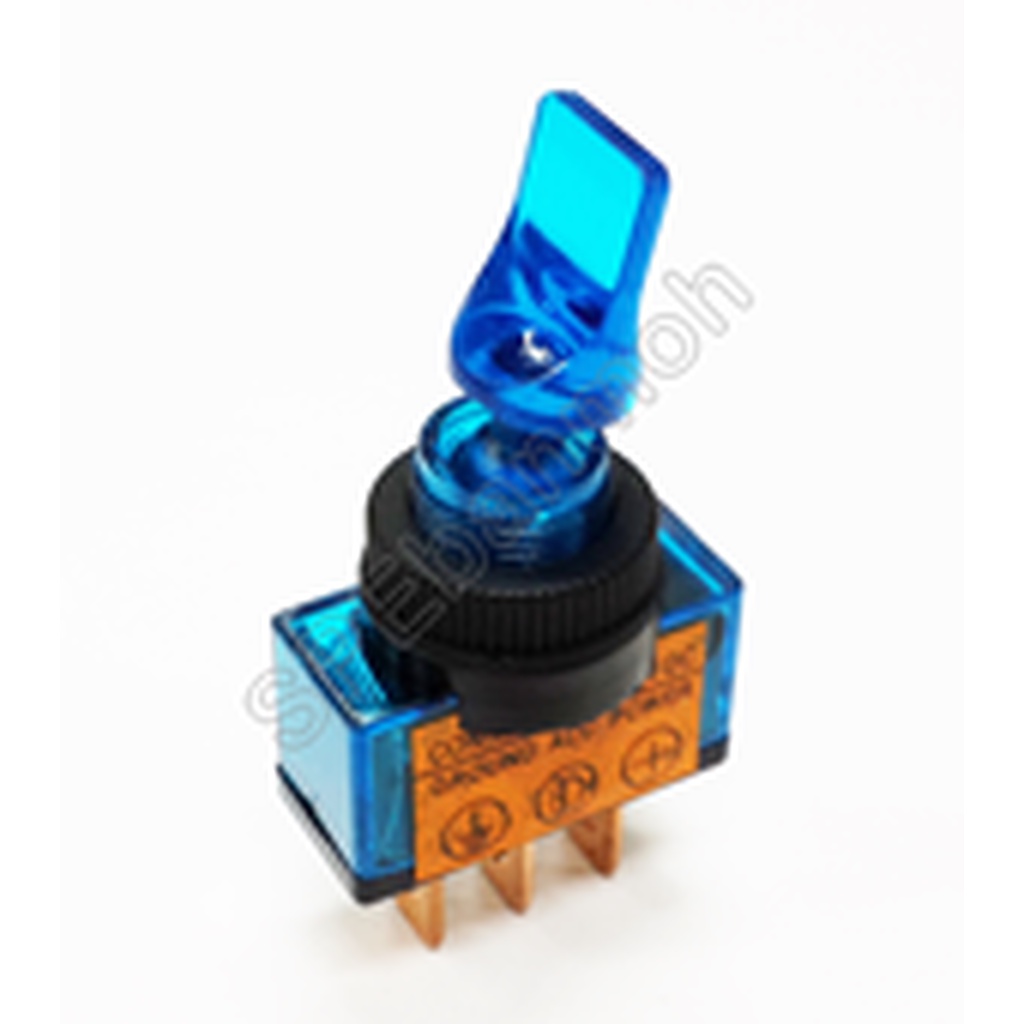 [ 2ชิ้น ] ASW-14D-BLU สวิทช์โยก DC สวิทช์โยกON-OFF 12VDC สวิทช์โยก เปิด-ปิด สวิทช์ก้านโยก DC 12V สวิทช์รถยนต์