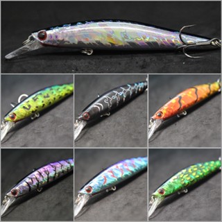 Wlure Jerkbait เหยื่อตกปลา 13.5 กรัม 11.4 ซม. สําหรับระยะไกล 2 #4 ตะขอแหลม M673