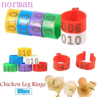 Norman แหวนพลาสติกรูปเป็ด 001-100 6 สีเส้นผ่าศูนย์กลาง 16 มม. สําหรับผู้หญิงและฟาร์มนกหลากสี