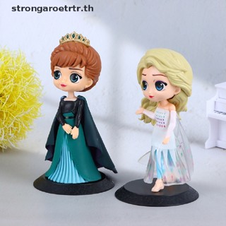 Strongaroetrtr โมเดลฟิกเกอร์ Disney Q Posket Frozen Queen Princess Elsa Anna ของเล่นสําหรับเด็ก 1 ชิ้น