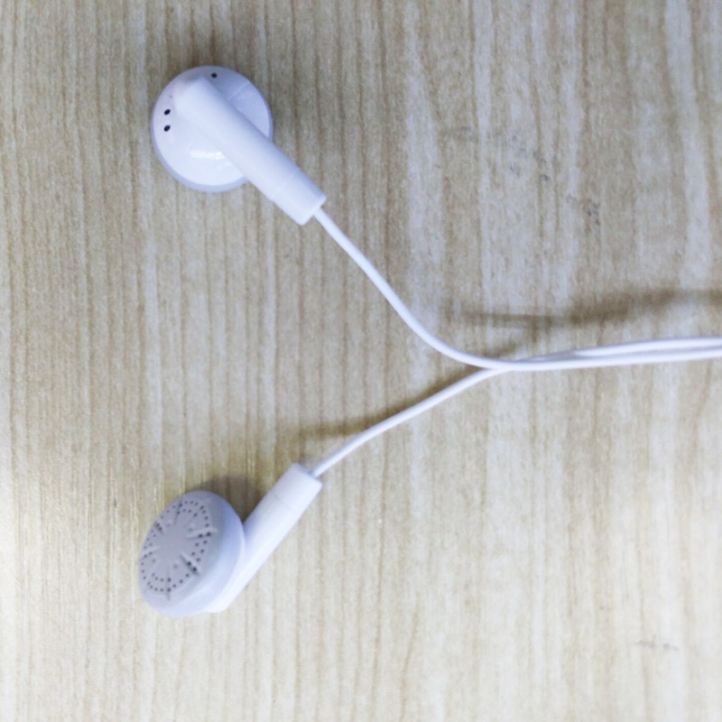 ชุดหูฟังแจ็คอินเอียร์ Mp3 3.5 มม. 60 ซม. คุณภาพสูง สีขาว สําหรับโทรศัพท์มือถือ