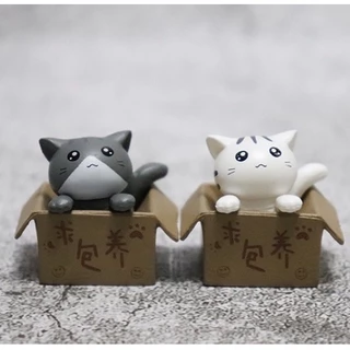 ❤️ร้านไทยส่งไว❤️ แมวตกแต่งเค้ก ตุ๊กตาแมวจิ๋ว DIY โมเดล น่ารัก แต่งเค้ก แมวสำหรับตกแต่งสวน DC4