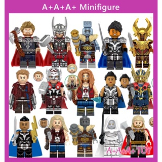 ฟิกเกอร์ Marve Korg Thor Poderoso Thor Gorr Valkyrie Heimdall Odin Borson Jane Foster Building Blocks ของเล่นสําหรับเด็ก