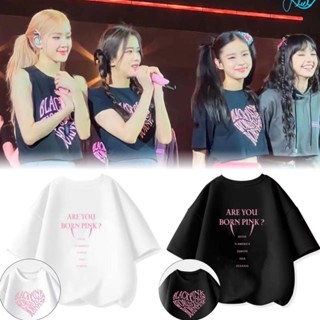 เสื้อยืดแขนสั้น พิมพ์ลาย BLACKPINK World Tour 2023 Concert BORN PINK แฟชั่นฤดูร้อน สําหรับผู้ชาย และผู้หญิง