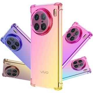 สําหรับ Vivo X90 Pro Plus กันกระแทก ไล่ระดับ เคสใส นิ่ม TPU เคสโทรศัพท์ไฮบริด น่ารัก กันชน บาง ยืดหยุ่น ป้องกันการตก ป้องกันรอยขีดข่วน