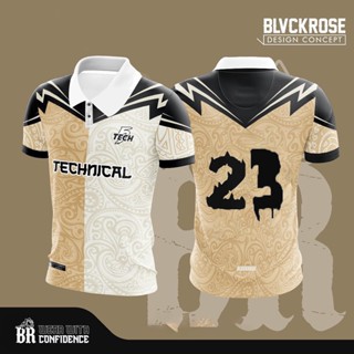 เสื้อกีฬาแขนสั้น ผ้าไมโครไฟเบอร์ ลาย Jersey Blvckrose Apparel FULL Sublimation 2023