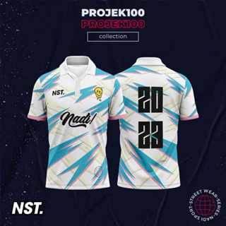 เสื้อโปโล BLUEPINK RETRO JERSEY 2023 ขนาด 100 ซม. -160 ซม. XS - 3XL