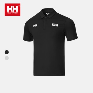 เสื้อยืดแขนสั้น คอปกโปโล พิมพ์ลาย HELLY HANSEN HH สําหรับผู้ชาย