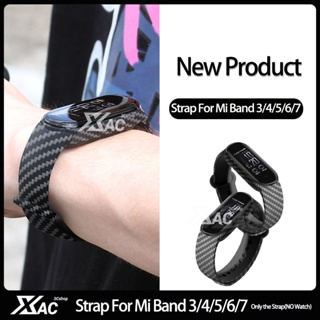 สายนาฬิกาข้อมือซิลิโคน แบบเปลี่ยน สําหรับ Mi Band 7 6 5 4 3 Xiaomi Mi Band 5 4 7 6 3