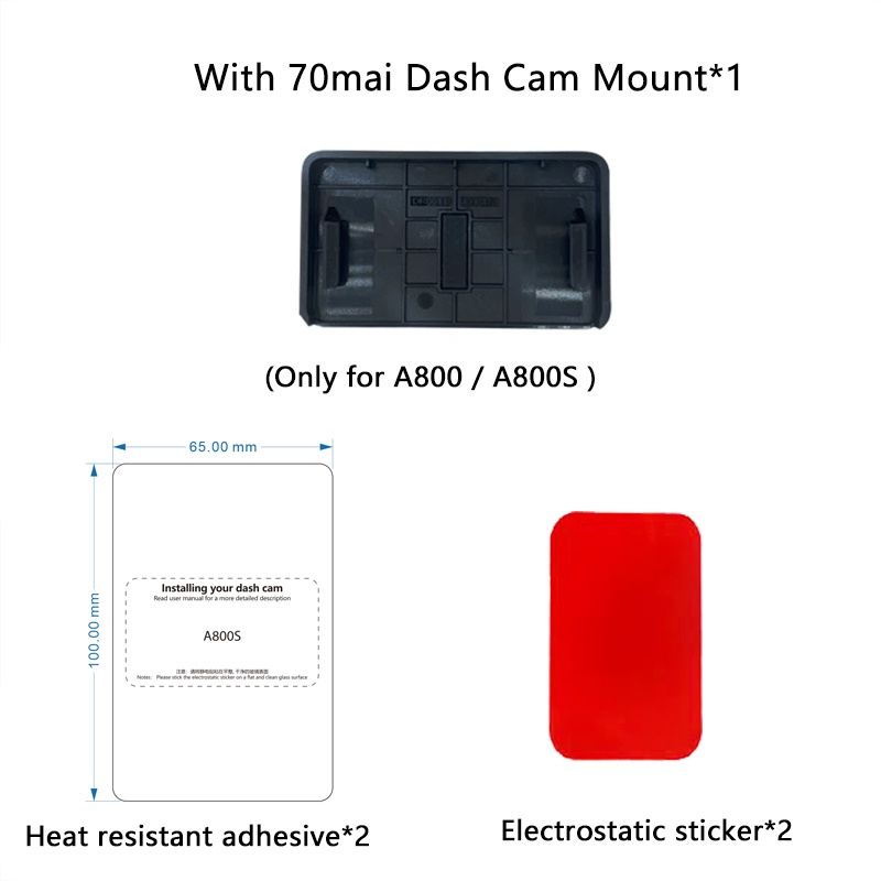ฐานขาตั้ง สําหรับ 70mai Dash Cam Mount For 70mai Dash Cam A800S A800