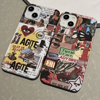 เคสโทรศัพท์มือถือแบบแข็ง ลายภาพวาดสีน้ํามัน สําหรับ iPhone 11 12 12Pro 12ProMax 13 13Pro 13ProMax 14 14Pro 14Plus 14ProMax