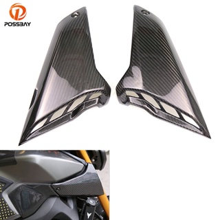 [พร้อมส่ง] ฝาครอบเพลาอากาศ คาร์บอนไฟเบอร์ สําหรับรถจักรยานยนต์ Yamaha MT09 FZ09 2017 2018 2019