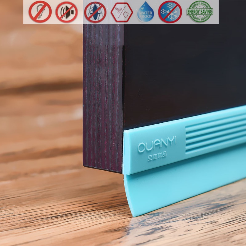 แถบปิดผนึกด้านล่างของประตูซิลิโคน 1 ม. เครื่องปอกสภาพอากาศ espuma อะคูสติก เทปโฟมกันเสียง เบอร์เลต์