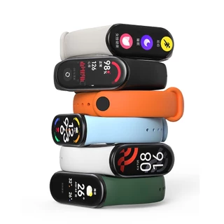 สร้อยข้อมือสําหรับ For Mi Band 10 9 8 สาย NFC อุปกรณ์เสริมกีฬายางซิลิโคน SmartWatch สายรัดข้อมือ pulseira correa for Xiaomi MiBand 10 9 8 สาย