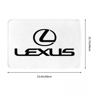 ใหม่ พร้อมส่ง พรมเช็ดเท้า ผ้าสักหลาด ลายโลโก้ Lexus กันลื่น ดูดซับน้ําได้ดี แห้งเร็ว 16x24 นิ้ว สําหรับห้องน้ํา ห้องนั่งเล่น โซฟา ห้องนอน โต๊ะกาแฟ