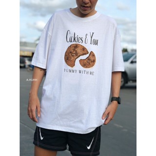 【Hot】เสื้อยืด Freesize ลาย cookie