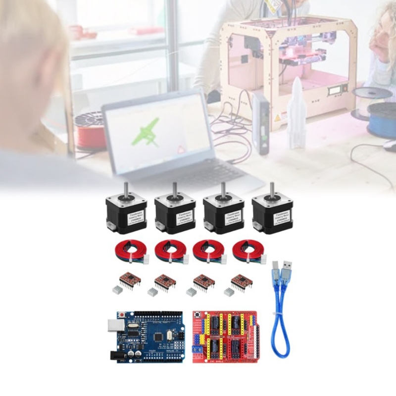 CNC-Shield V3 Engraving Machine +A4988 Motor Driver + Stepper Motor Nema17 Kit