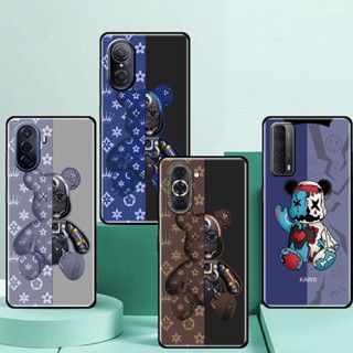 เคสโทรศัพท์มือถือ ซิลิโคน TPU กันกระแทก ลายศิลปะ Kaws X Bearbrick สําหรับ Huawei MATE 10 20 PRO 20X 30 30E PRO 9 4G 5G