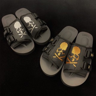 MasterMind Skeleton Gold &amp; Silver Embroidery Dark Tide brand heightening co-branded Slippers